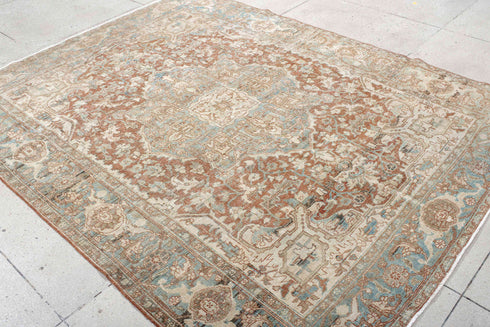 Antique Heriz Area Rug (7' x 9')
